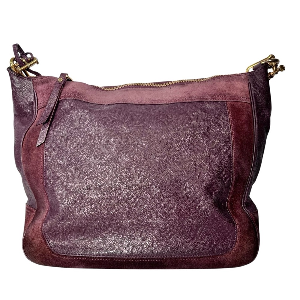 Louis Vuitton Empreinte Leather Bag Purple Audacieuse Suede Purse Authentic - Picture 16 of 16